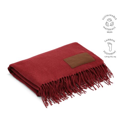 Lichtenstein Blanket rPET 180 gsm Dark red | Without Branding