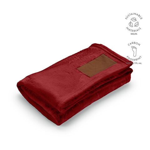 Van Eyck Blanket rPET 240 gsm Dark red | Without Branding