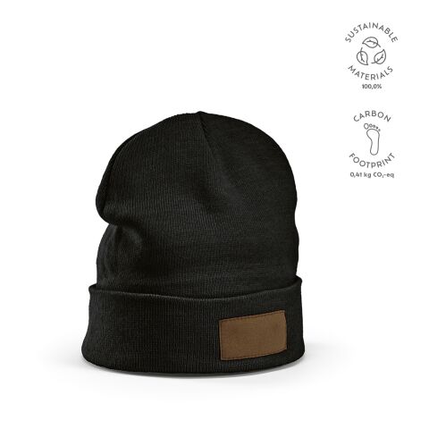 Tupac Beanie recycled Cutton Black | Without Branding