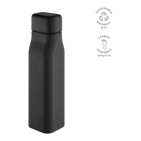 Virtuos Bottle recycled Stainless Steel 1030 ml Black | Without Branding | 1030 ml