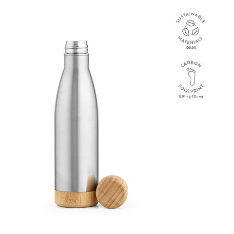 Rio Grande Bottle recycled Stainless Steel 530 ml Silver | Without Branding | 530 ml