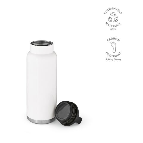 Zambezi 1000W Bottle recycled Stainless Steel 1160 ml White | Without Branding | 1160 ml