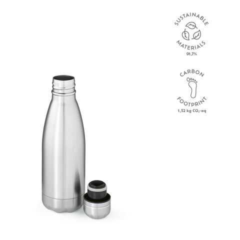 Mississippi 450P Bottle recycled Stainless Steel 430 ml Silver | Without Branding | 430 ml