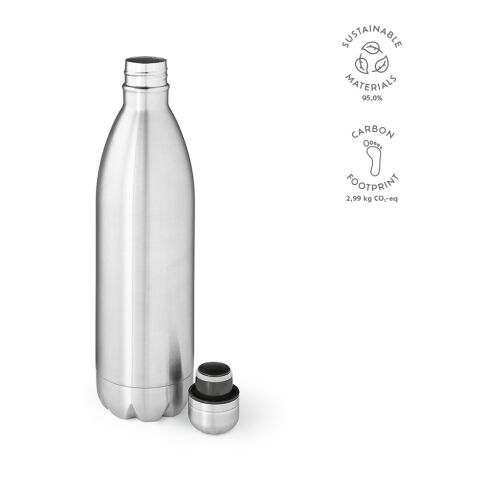 Mississippi 1100P Bottle recycled Stainless Steel 1100 ml Silver | Without Branding | 1100 ml