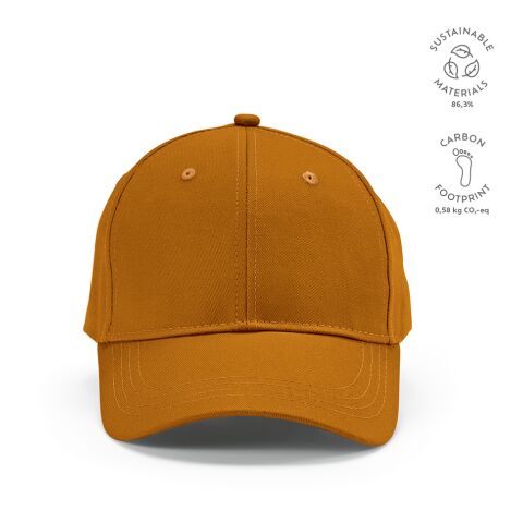 Darrell Basecap recycled Cutton 280gsm Brown | Without Branding