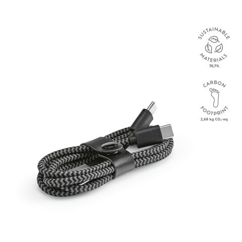 Koch Cable rPET 1m Black | Without Branding