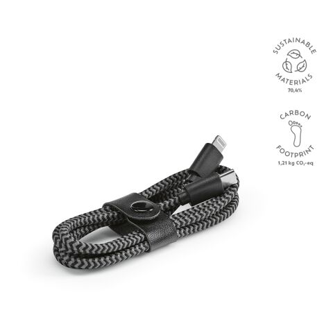 Ramanujan Cable rPET 1m Black | Without Branding