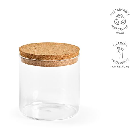 Magritte 500 Canister Borosilicate Glass 580 ml Transparent | Without Branding | 580 ml