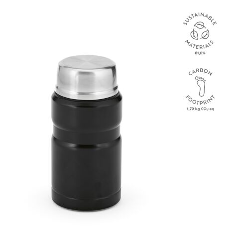 Dali 800 Food Flask recycled Stainless Steel 810 ml Black | Without Branding | 810 ml