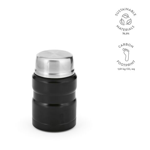 Dali 550 Food Flask recycled Stainless Steel 570 ml Black | Without Branding | 570 ml