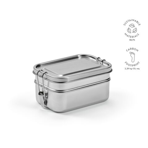 Picasso Lunchbox recycled Stainless Steel 1240 ml Silver | Without Branding | 1240 ml