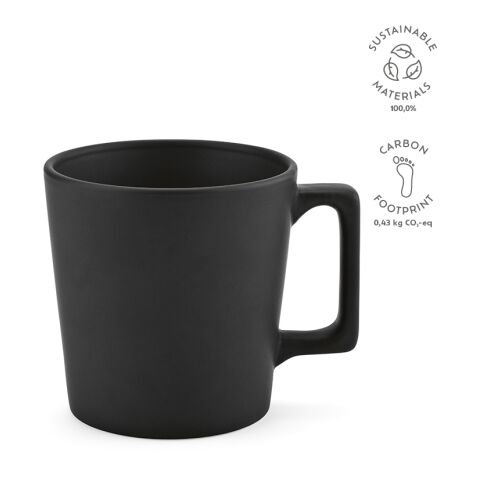 Thames 350 Mug Ceramic 360 ml Black | Without Branding | 360 ml