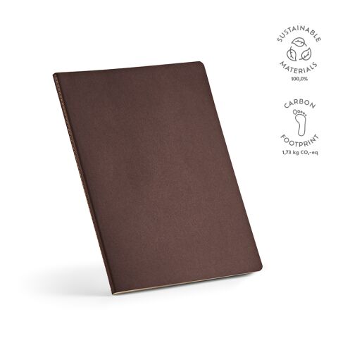 Bronte A4 Notebook recycled Paper 70gsm 160 Pages Brown | Without Branding | A4