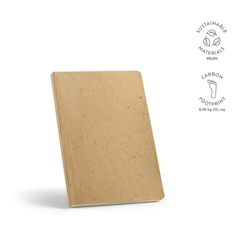 Fitzgerald Notebook A5 recycled Paper 80gsm 196 Pages Light brown | Without Branding | A5