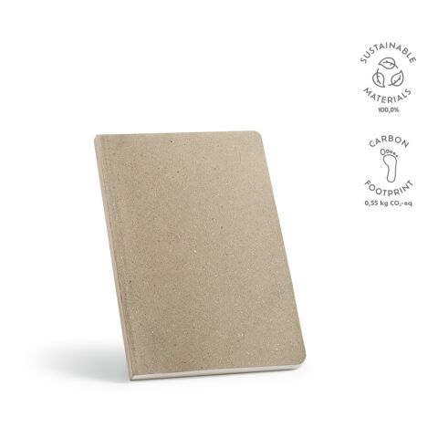 Poe Notebook A5 recycled Paper 80gsm 196 Pages Light grey | Without Branding | A5