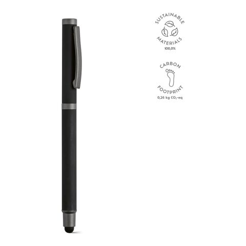 Woolf Pen recycled Stainless Steel Back ink Black | Without Branding | Black