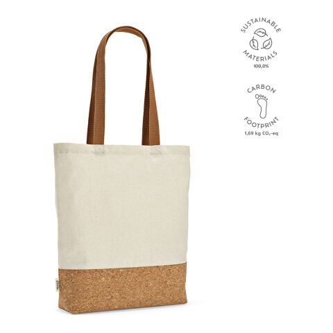 Chimborazo Shopping Bag recycled Cutton 180 gsm Beige | Without Branding