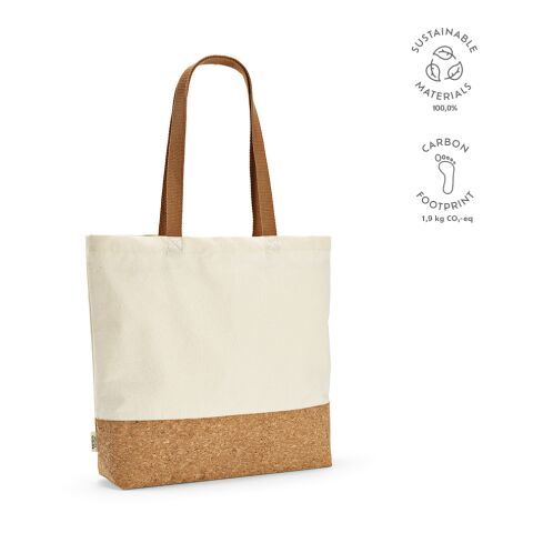 Vinson Shopping Bag recycled Cutton 220 gsm Beige | Without Branding