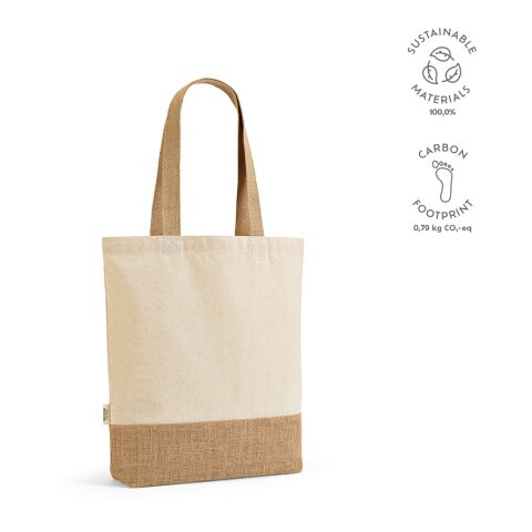 Puncak Shopping Bag recycled Cutton 180 gsm Beige | Without Branding