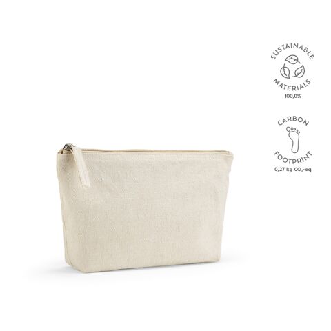 Cairo M Toiletry Bag recycled Cotton Beige | Without Branding