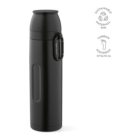 Flinders Thermos recycled Stainless Steel 1080 ml Black | Without Branding | 1080 ml