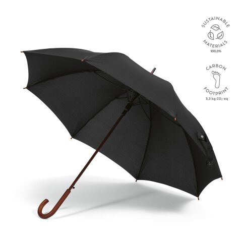 Bach 27&quot; Umbrella rPET Black | Without Branding