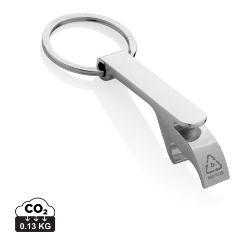 RCS recycled zinc alloy bottle opener keychain silver | Without Branding | not available | not available