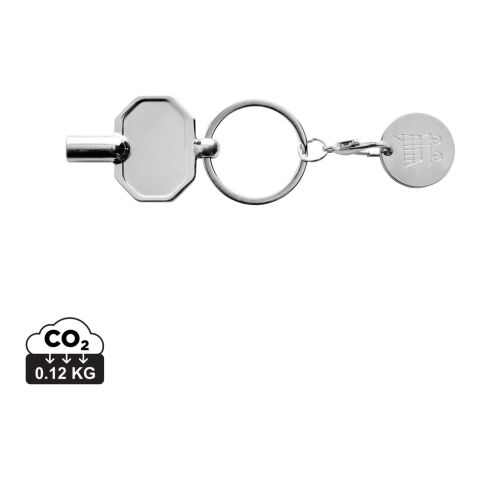 RCS recycled zinc alloy radiator key keychain with coin silver | Without Branding | not available | not available