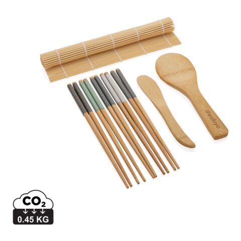 Ukiyo 8 pcs sushi dinner set brown | Without Branding | not available | not available