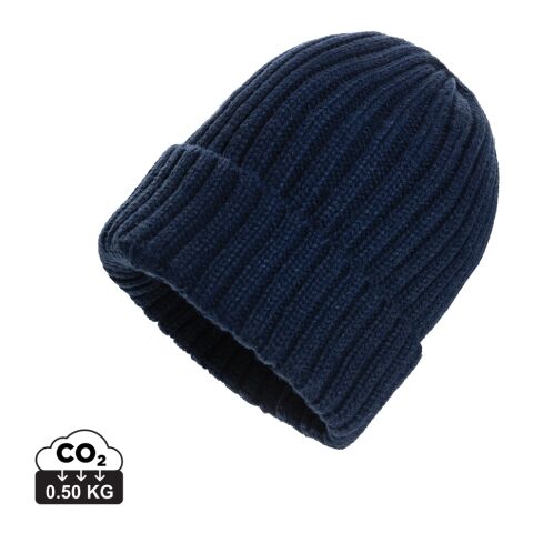 Kennedi AWARE™ Polylana® beanie with large rib navy | Without Branding | not available | not available | not available