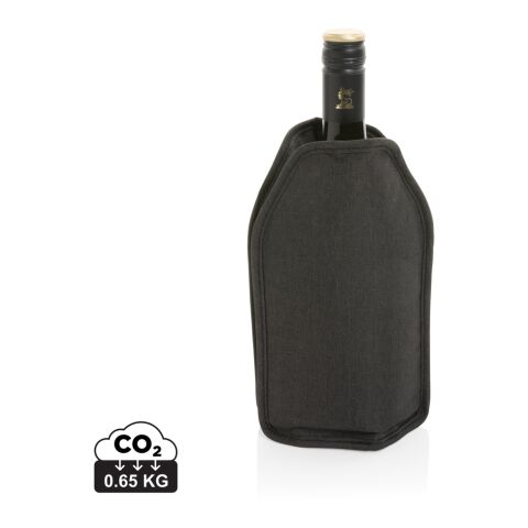 Vino AWARE™ RPET wine cooler sleeve black | Without Branding | not available | not available