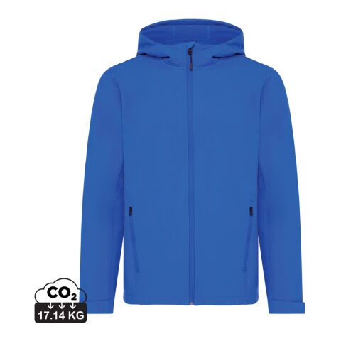 Iqoniq Makalu men recycled polyester soft shell jacket royal blue | L | Without Branding | not available | not available | not available