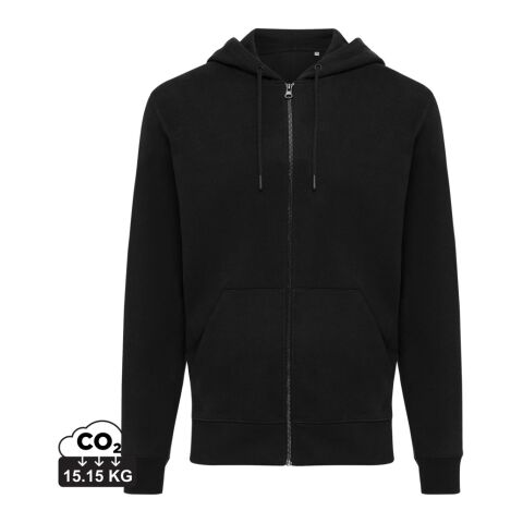 Iqoniq Abisko recycled cotton zip through hoodie black | 4XL | Without Branding | not available | not available | not available