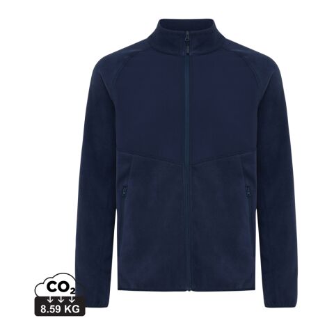 Iqoniq Talung recycled polyester microfleece zip through navy | XXL | Without Branding | not available | not available | not available