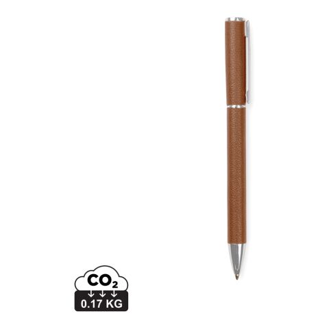 VINGA Timo RCS recycled aluminium pen brown | Without Branding | not available | not available