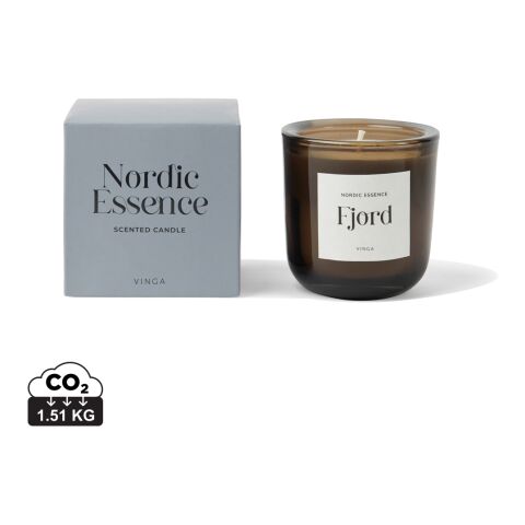 Nordic essence scented candle small blue-dark brown | Without Branding