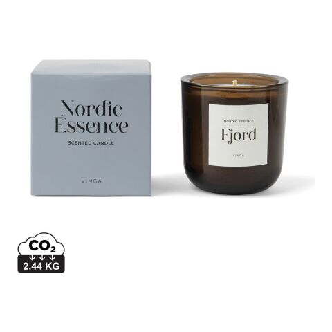 Nordic essence scented candle large blue-dark brown | Without Branding