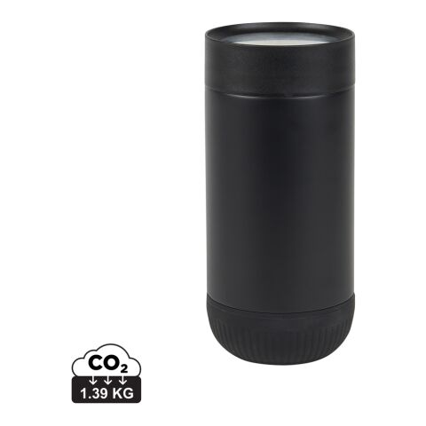 VINGA Erie RCS recycled SS push mug 350 ML black-black | Without Branding | not available | not available