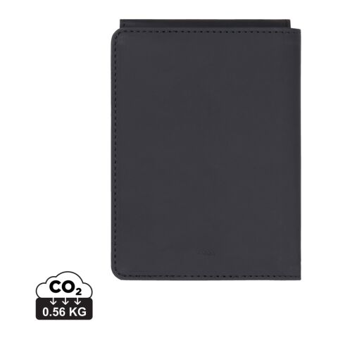 VINGA Baltimore RCS recycled polyester RFID passport cover black | Without Branding | not available | not available