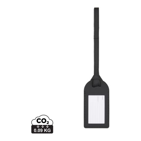 VINGA Baltimore RCS recycled polyester luggage tag black | Without Branding | not available | not available