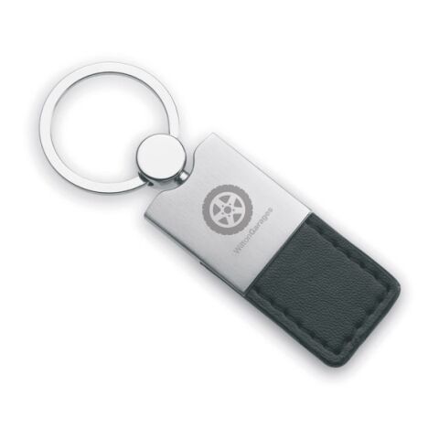 PU and metal leather key ring black | No Branding | not available | not available