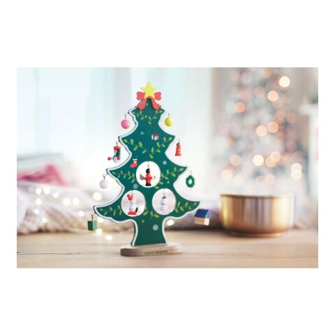 Wooden xmas tree decoration green | Without Branding | not available | not available | not available