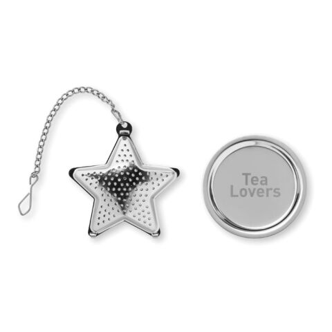 Tea filter in star shape matt silver | Without Branding | not available | not available