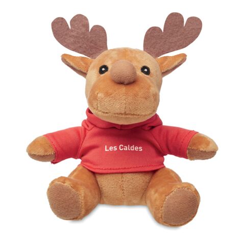 Plush reindeer with hoodie red | No Branding | not available | not available | not available