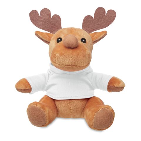 Plush reindeer with hoodie white | Without Branding | not available | not available | not available
