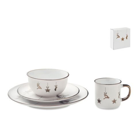 4 piece ceramic place setting white | No Branding | not available | not available | not available