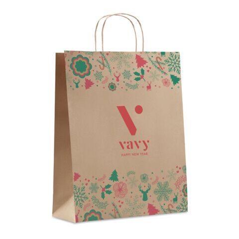 Gift paper bag large beige | No Branding | not available | not available | not available