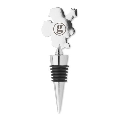 Bottle stopper Christmas motif matt silver | No Branding | not available | not available