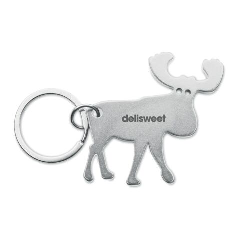 Recycled aluminium key ring matt silver | No Branding | not available | not available