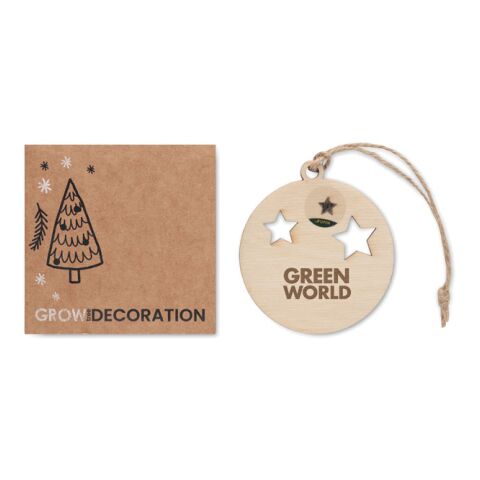 Wooden bauble shape hanger